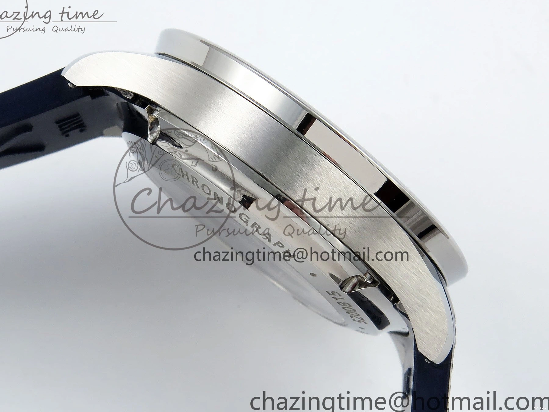 MIROTIME 0211 Casual Portuguese Chrono IW3716 Z+F 1:1 Best Edition White Dial on Blue Rubber Strap A 7016